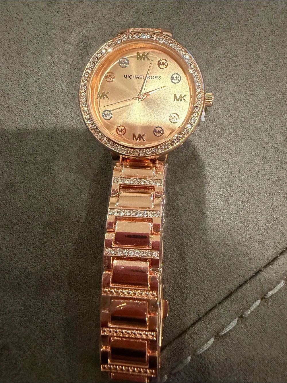 Michael Kors Rose Gold Crystal Bracelet Watch